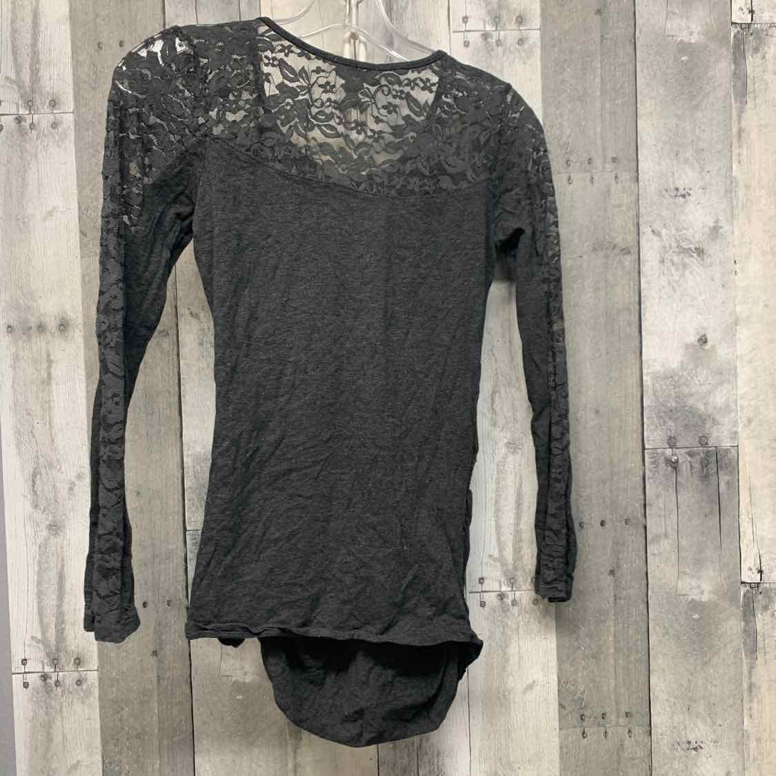 Size S Gray Mid Brand Long Sleeve Top