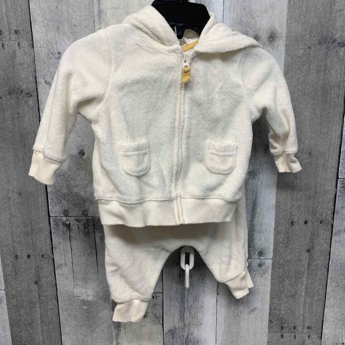 Size 3 Months White/Yellow Carter's Jacket/Pants
