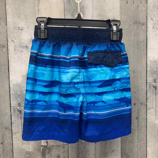 Size 4 Blue Print ZeroXposur Swim Trunks