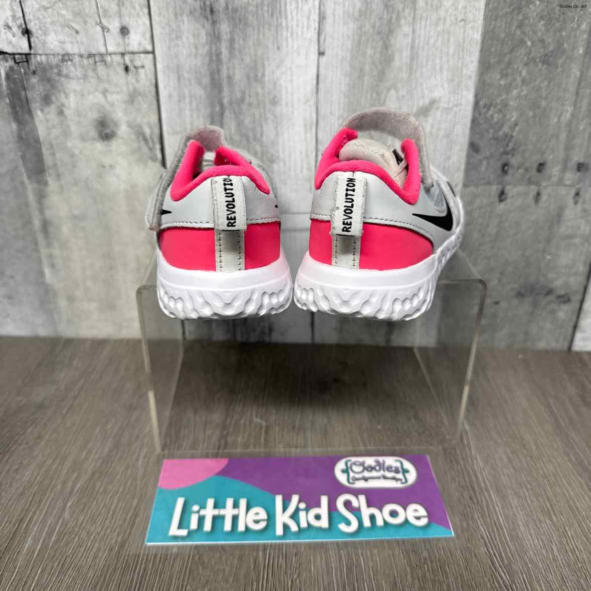 Size 8 Gray/Pink Sport Brand Sneakers