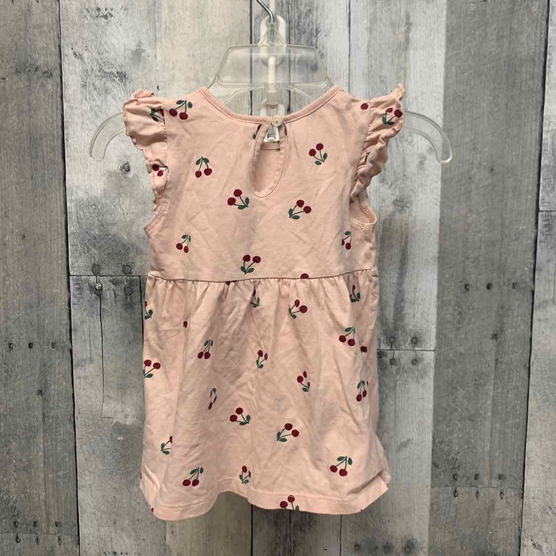 Size 6 Months Pink Print H&M Dress - Knit