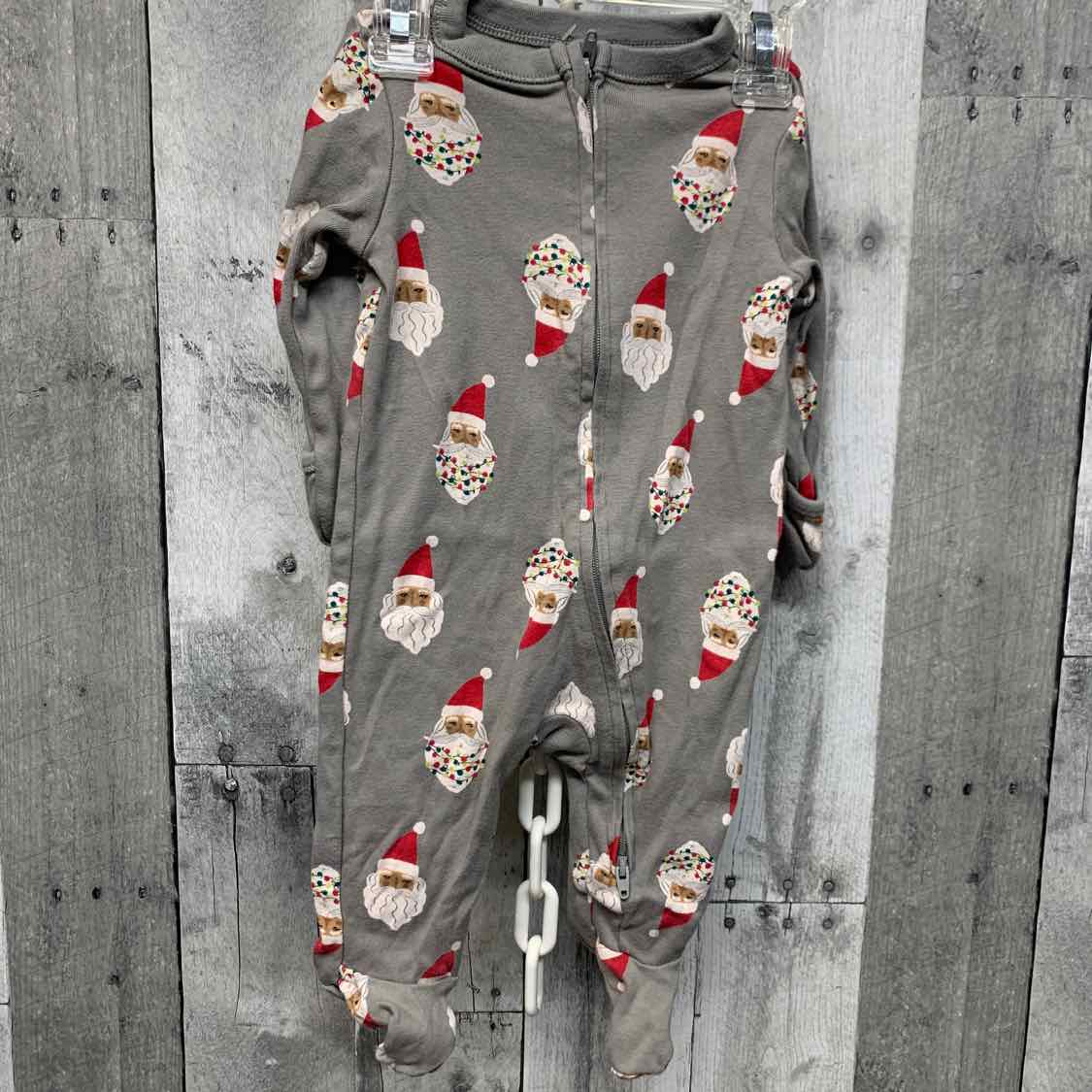 Size 3-6 Months Gray Print Old Navy Footy PJs