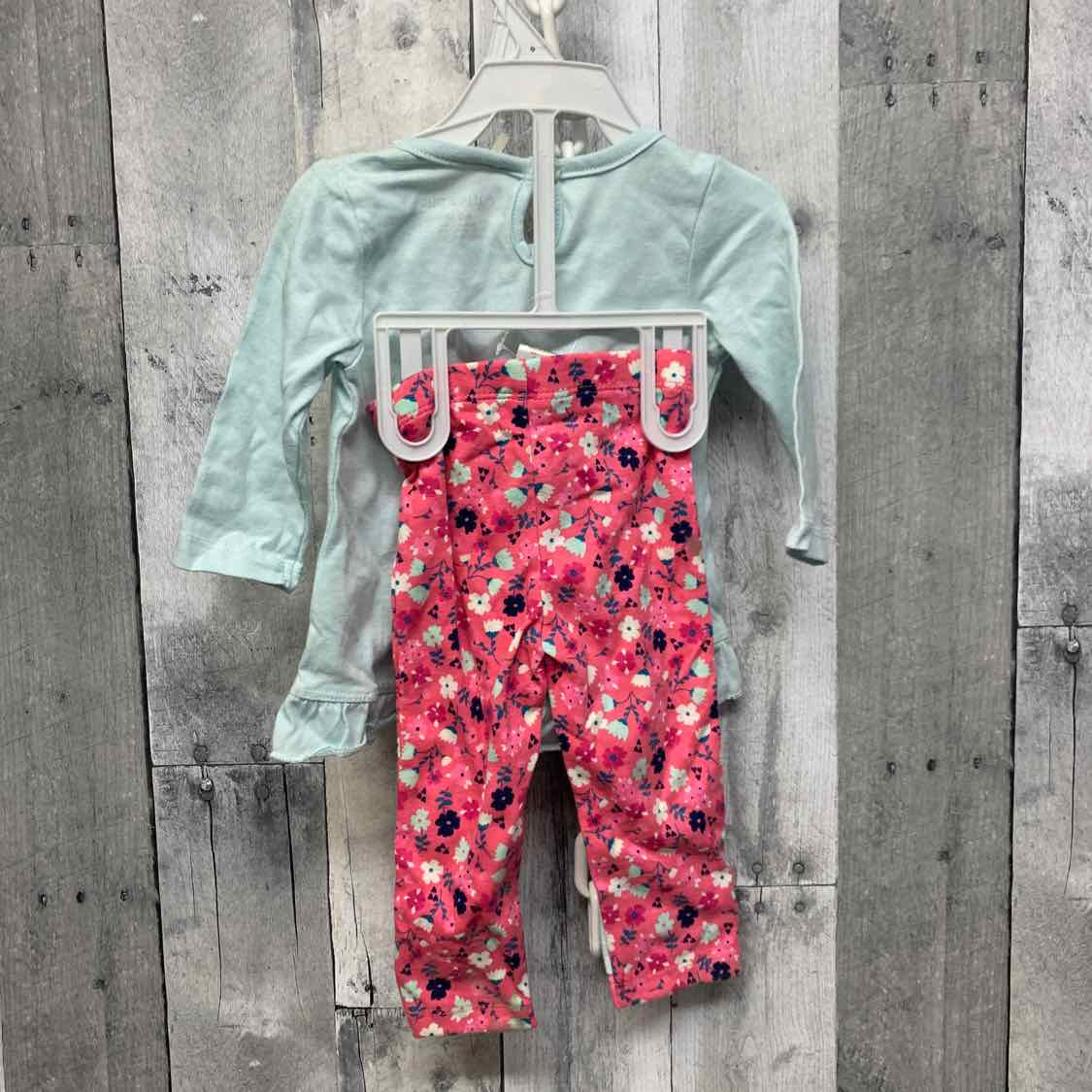 Size 6-9 Months Blue/Pink Cutie Pie Shirt/Pants