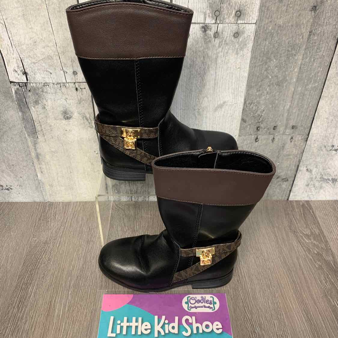 Size 9 Black/Gold Michael Kors Boots