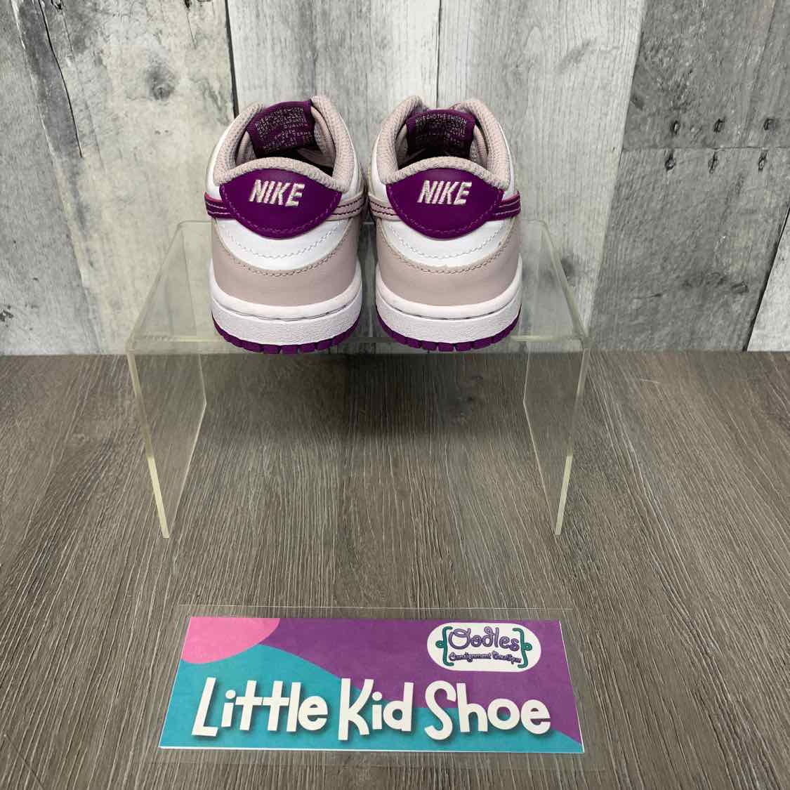 Size 8 White/Purple Sport Brand Sneakers