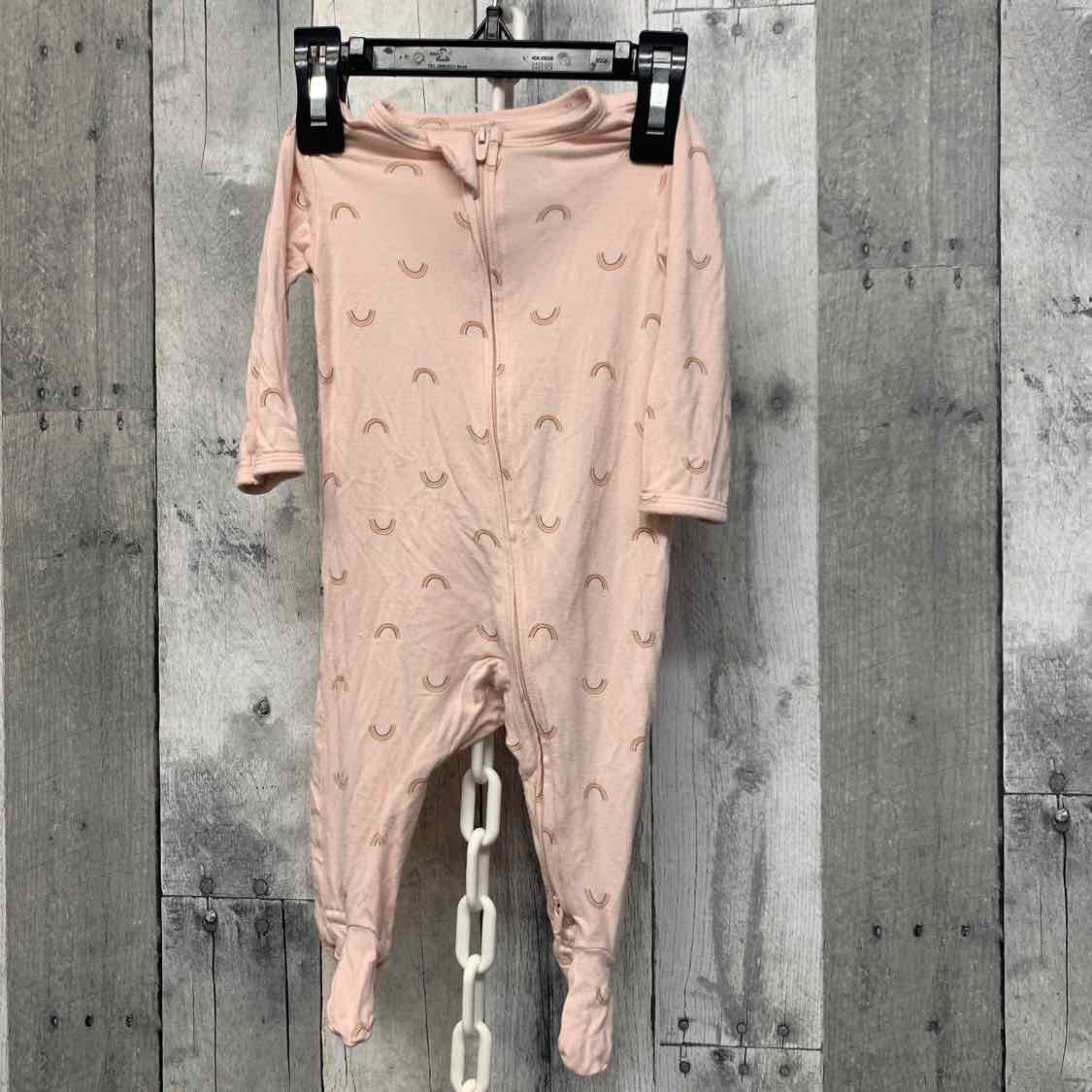 Size 3 Months Pink Graphic Carter's Footy PJs - OodlesCB