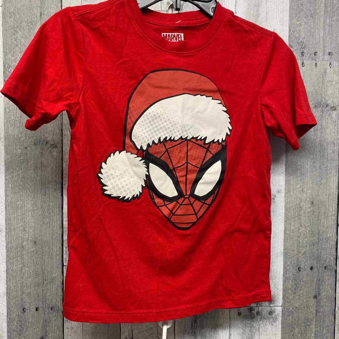 Size 6/7 Red/White Marvel T Shirt