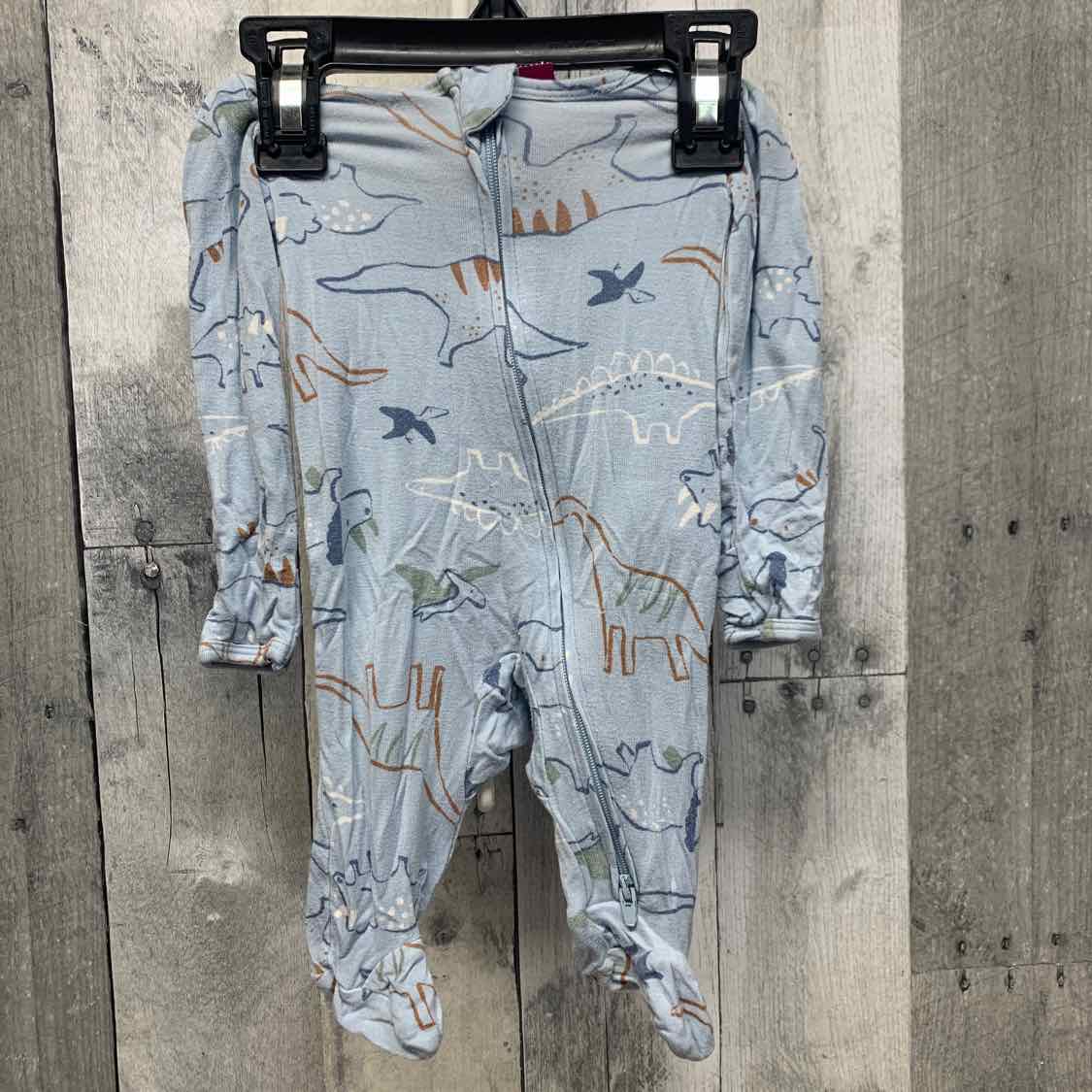 Size Newborn Blue Print Carter's Footy PJs