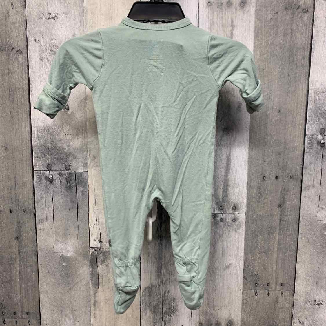 Size Newborn Green Kyte Footy PJs - OodlesCB