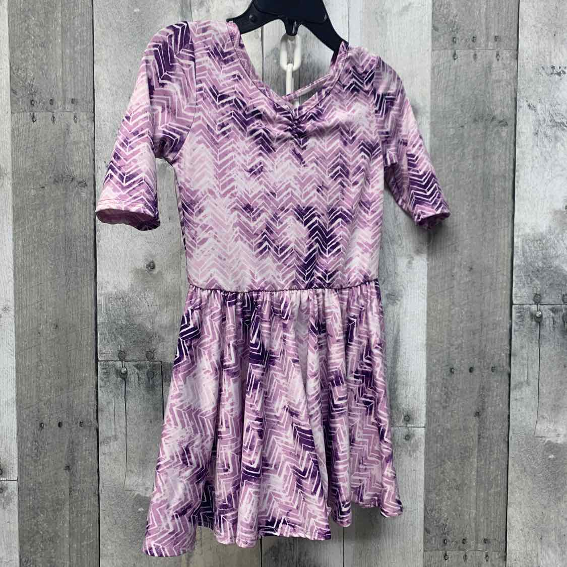 Size 2T Purple Print Dot Dot Smile Dress