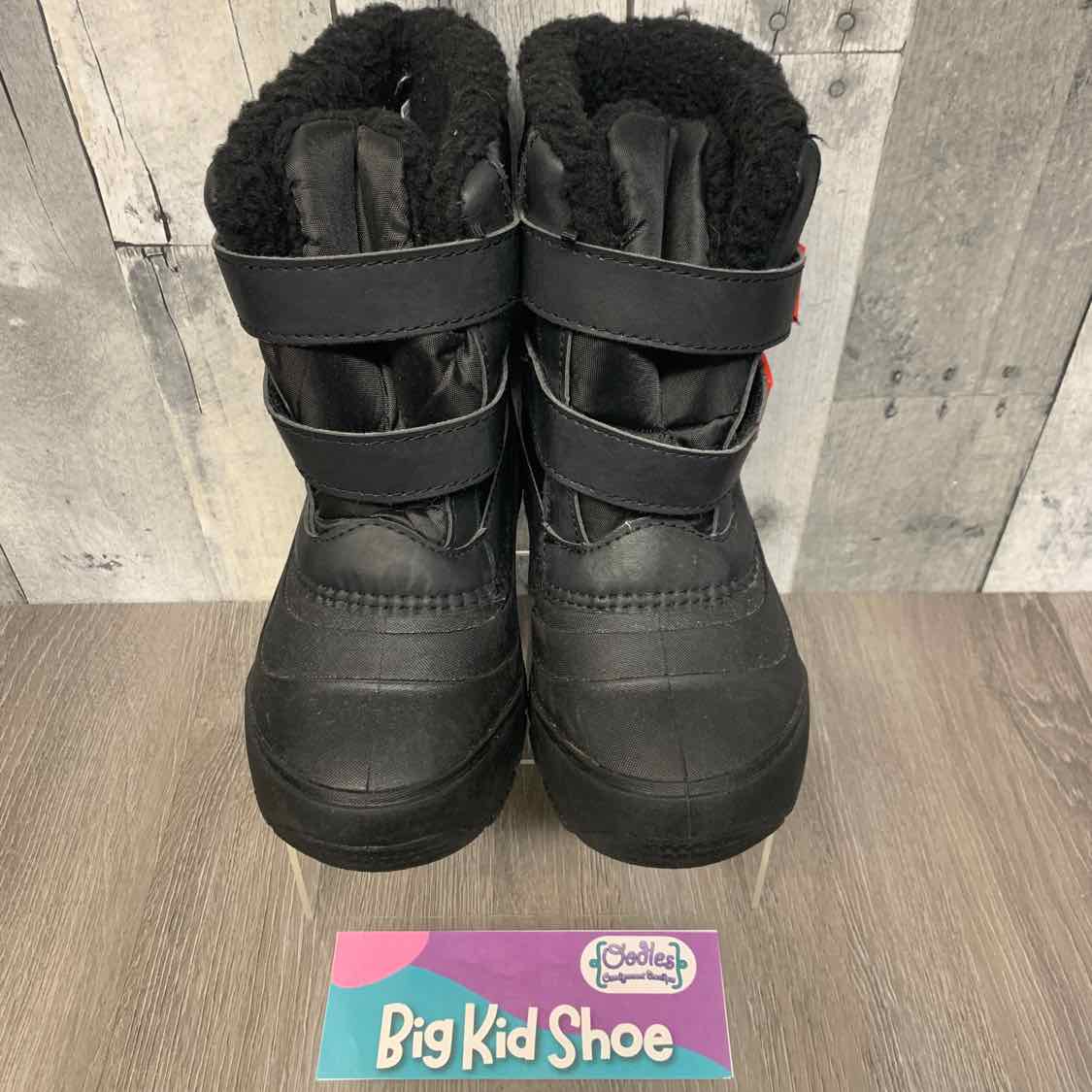 Size 1 Black Wonder Nation Snow Boots