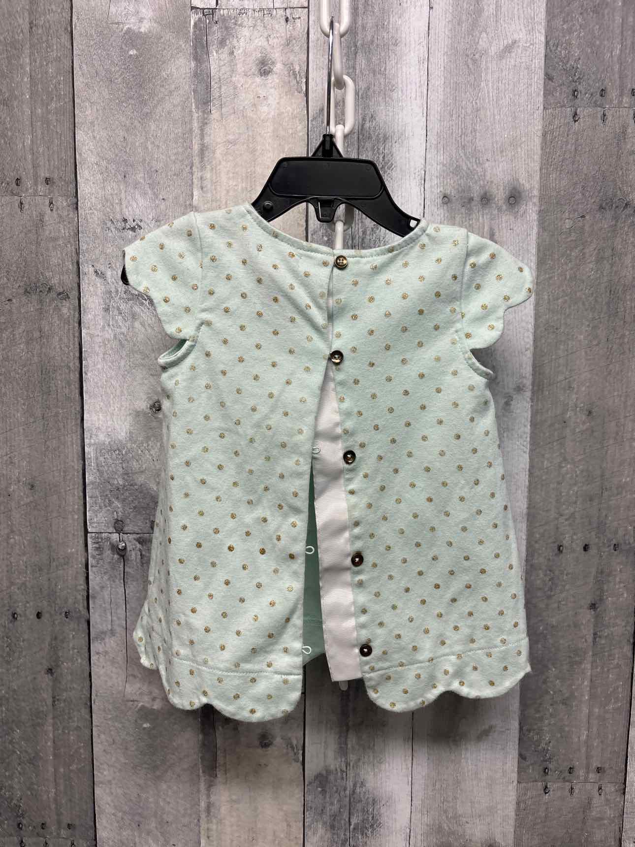 Size 18 Months Teal/Gold B Brand Dress