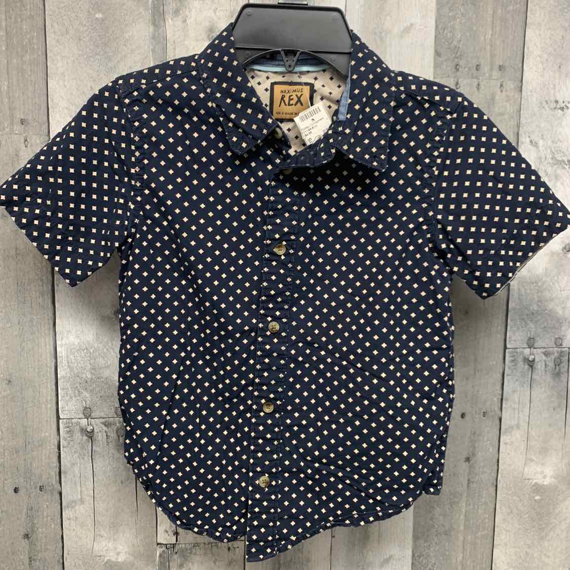 Size 6 Navy/Tan B Brand Button Up