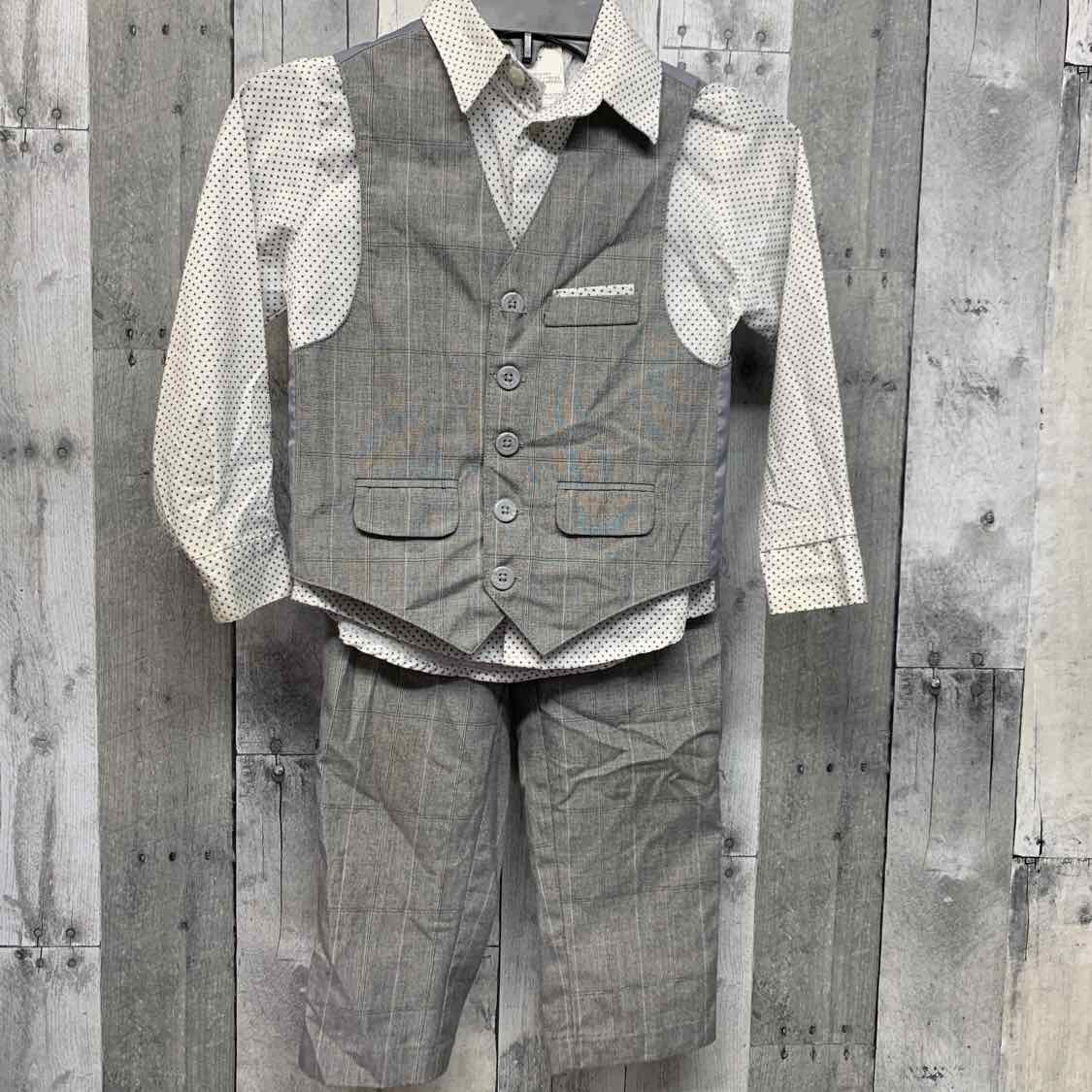 Size 4T White/Gray VanHeusen 2pc+ Suit