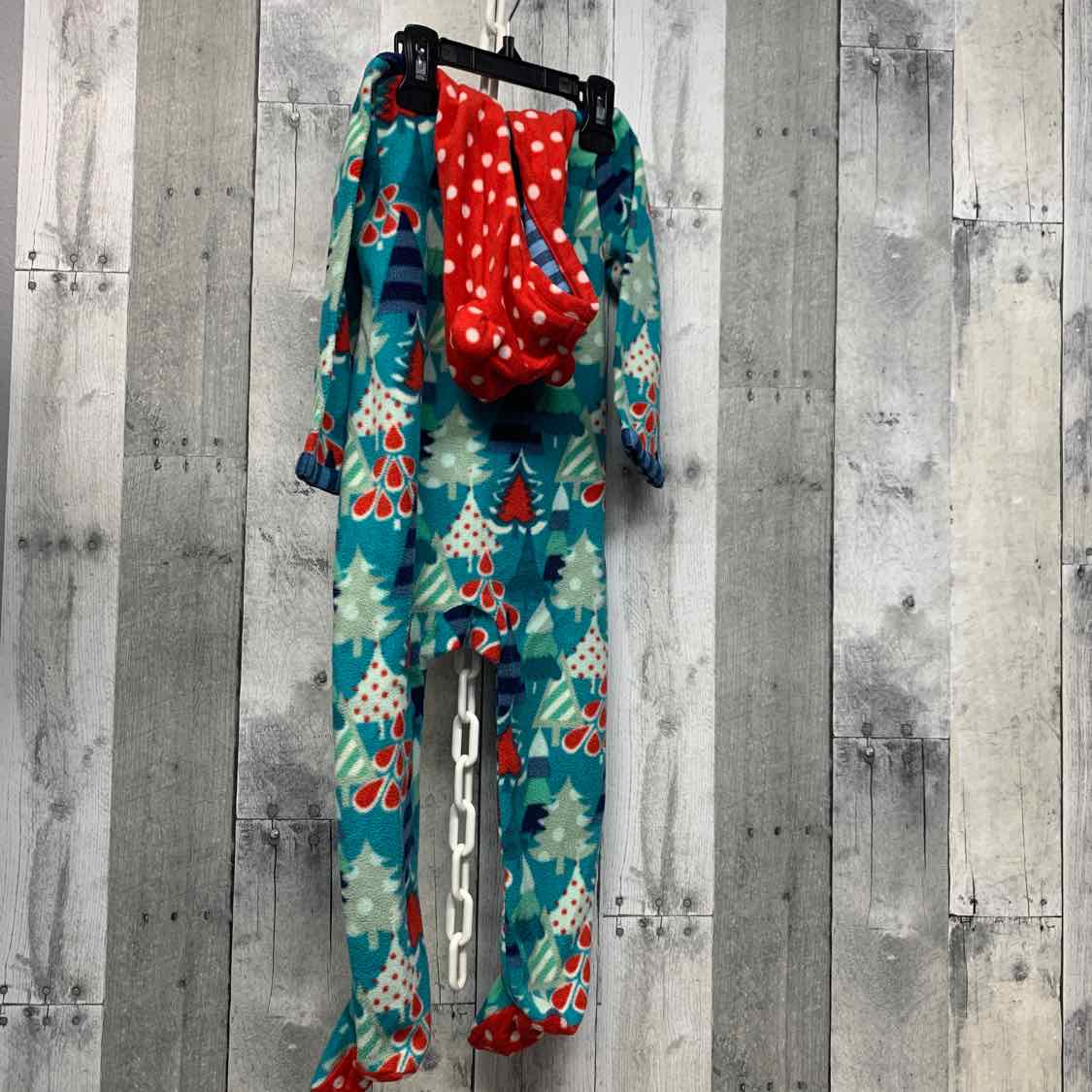 Size 18-24 Months Green/Red Matilda Jane Footy PJs