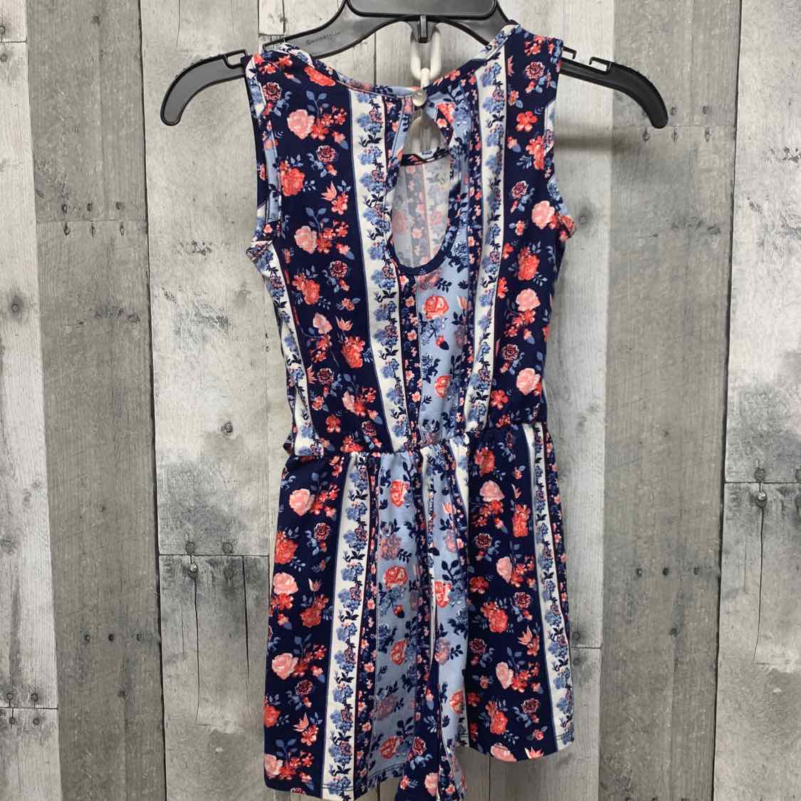 Size 7 Navy/Pink Lily Bleu Romper