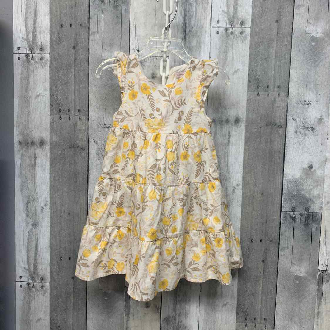 Size 3T White/Yellow B Brand Dress