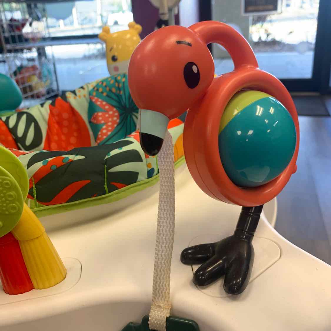 Fisher Price White/Teal Jumperoo - OodlesCB