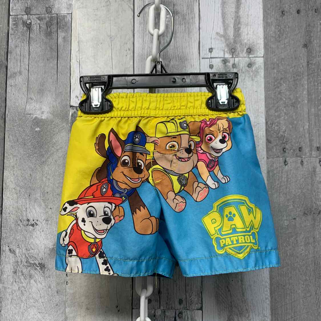 Size 12 Months Blue/Yellow Nickelodeon Swim Trunks