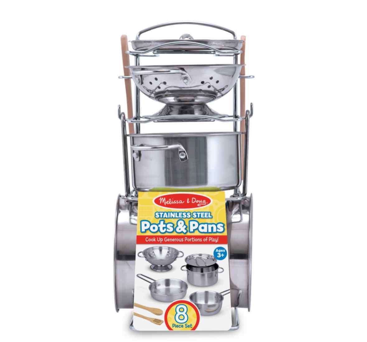 Melissa & Doug Stainless Steel Pots & Pans Set