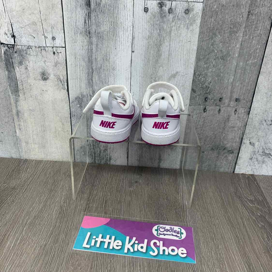 Size 2 White/Pink Sport Brand Sneakers