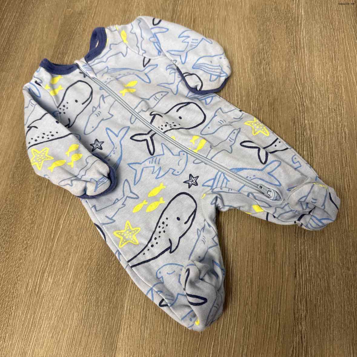 Size Preemie Blue Print Wonder Nation Footy PJs