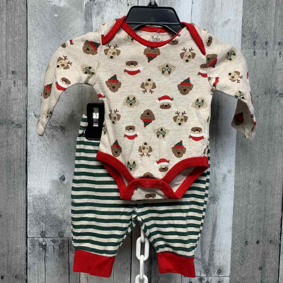 Size 3 Months Tan/Green Baby Essentials Shirt/Pants