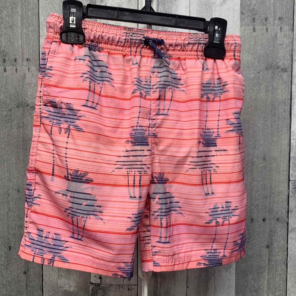 Size 7 Pink Print B Brand Swim Trunks - OodlesCB
