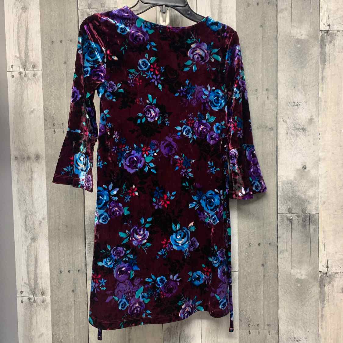 Size 8 Burgundy Graphic Justice Dress