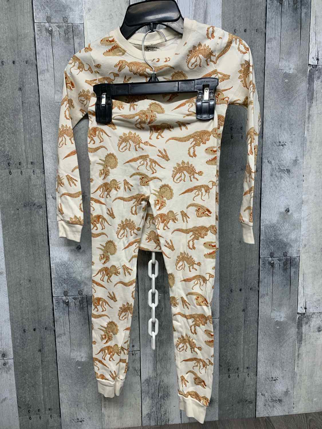 Size 6 Tan/Orange Members Mark 2pc PJs