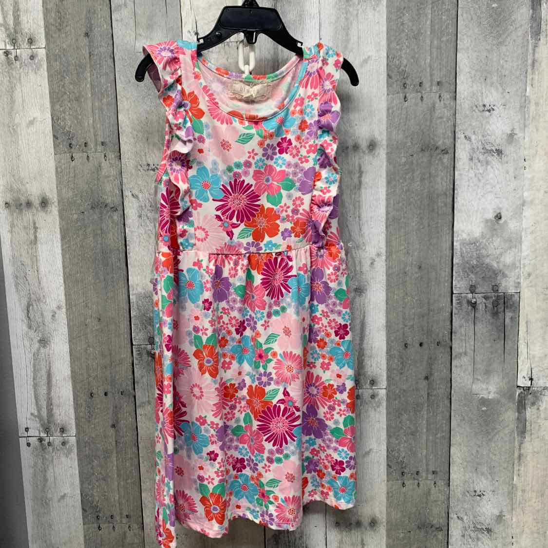 Size 8 Pink Floral Print Btween Dress - Knit