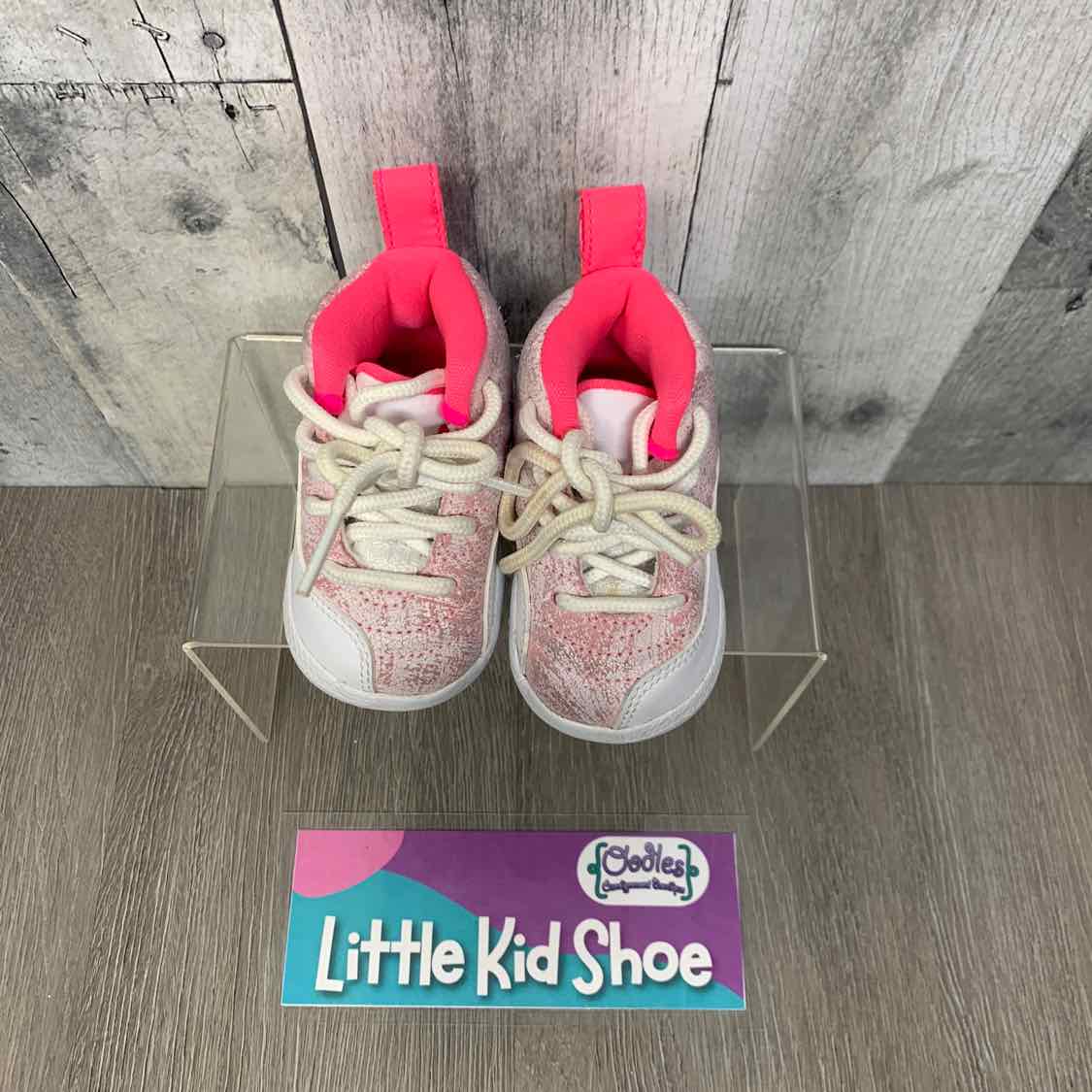 Size 2 White/Pink Sport Brand Sneakers