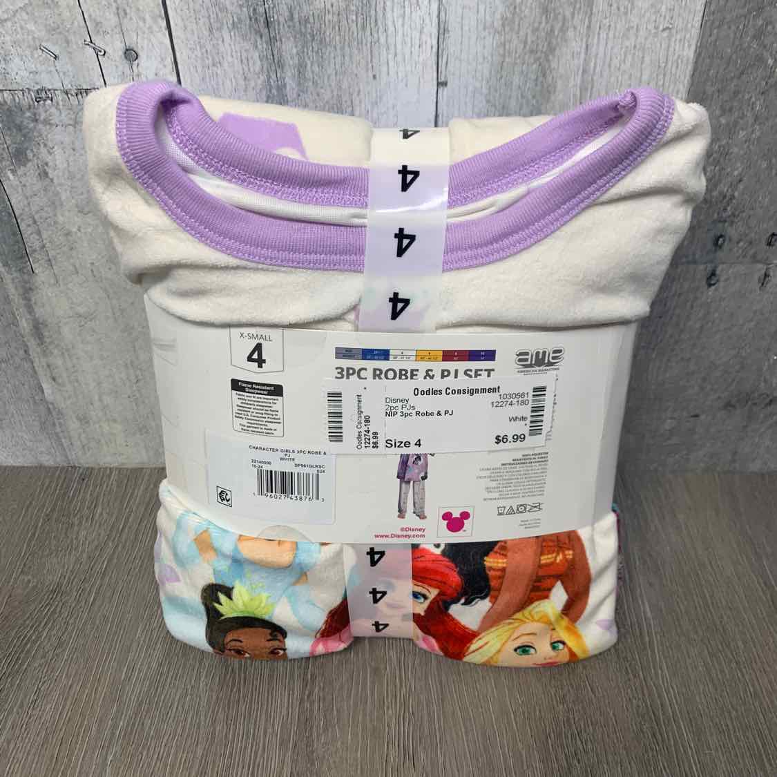 Size 4 White Disney 2pc PJs
