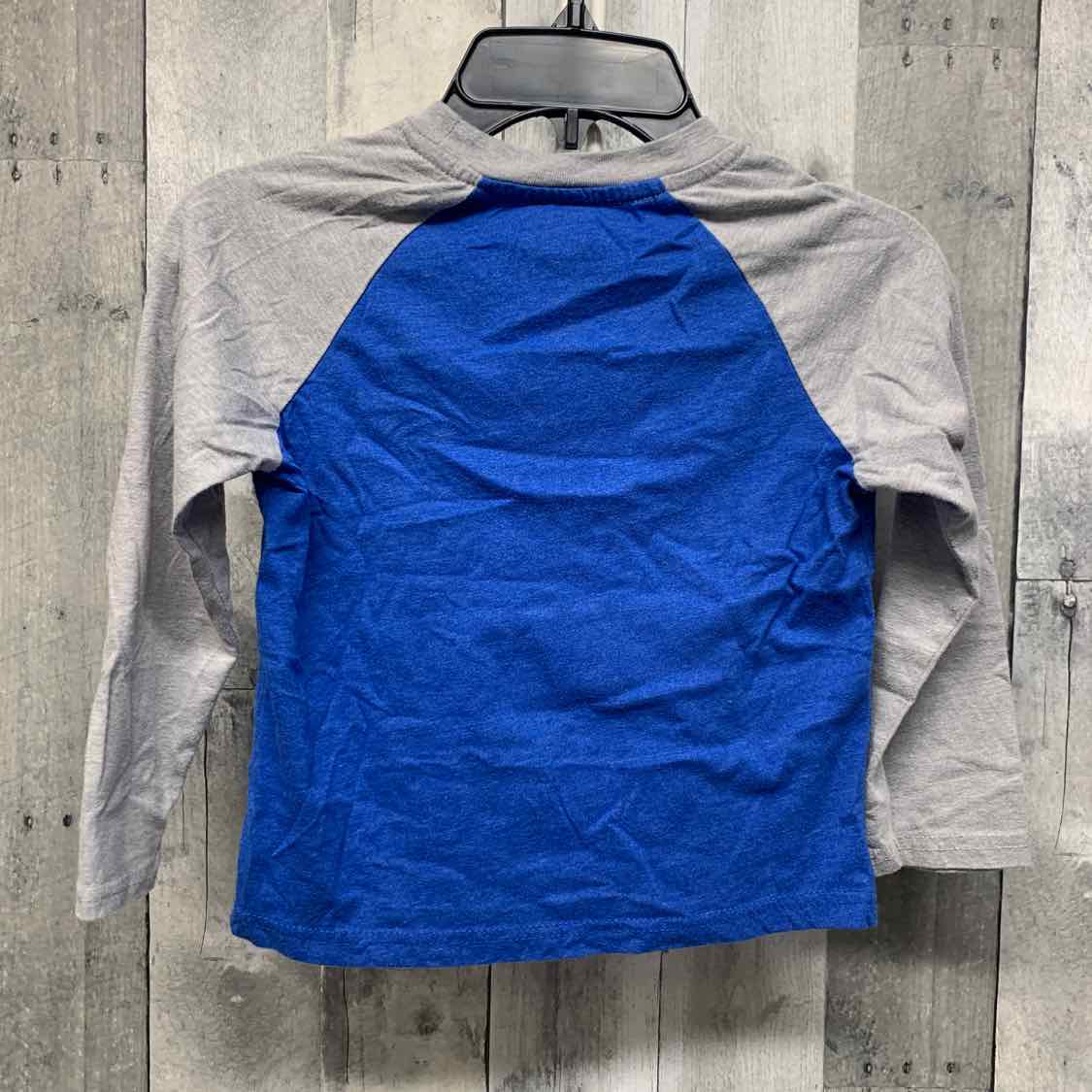 Size 5T Blue/Gray Star Wars Long Sleeve Shirt