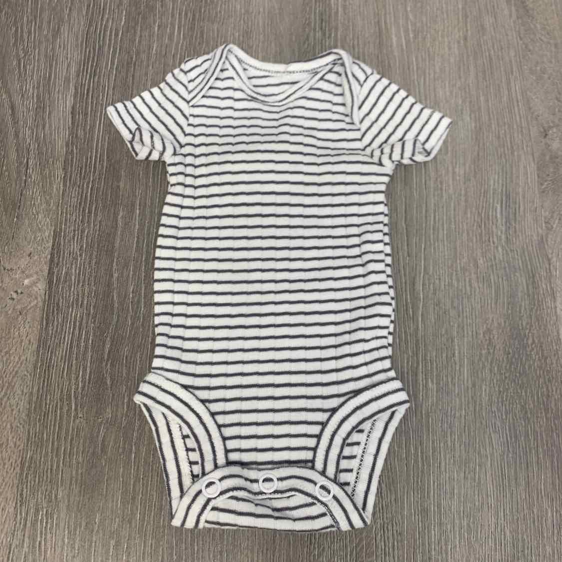 Size Preemie Gray/White Child of Mine Bodysuit