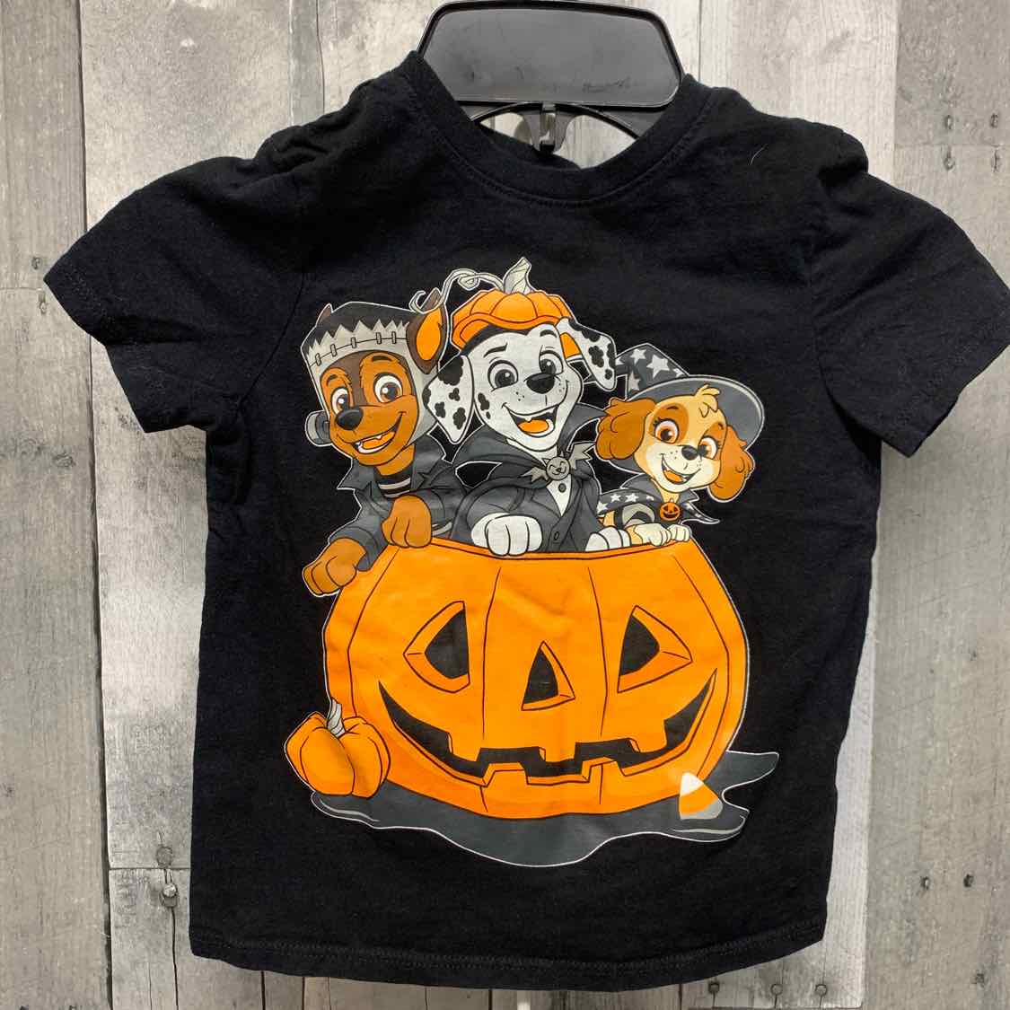 Size 4T Black Graphic Paw Patrol T Shirt
