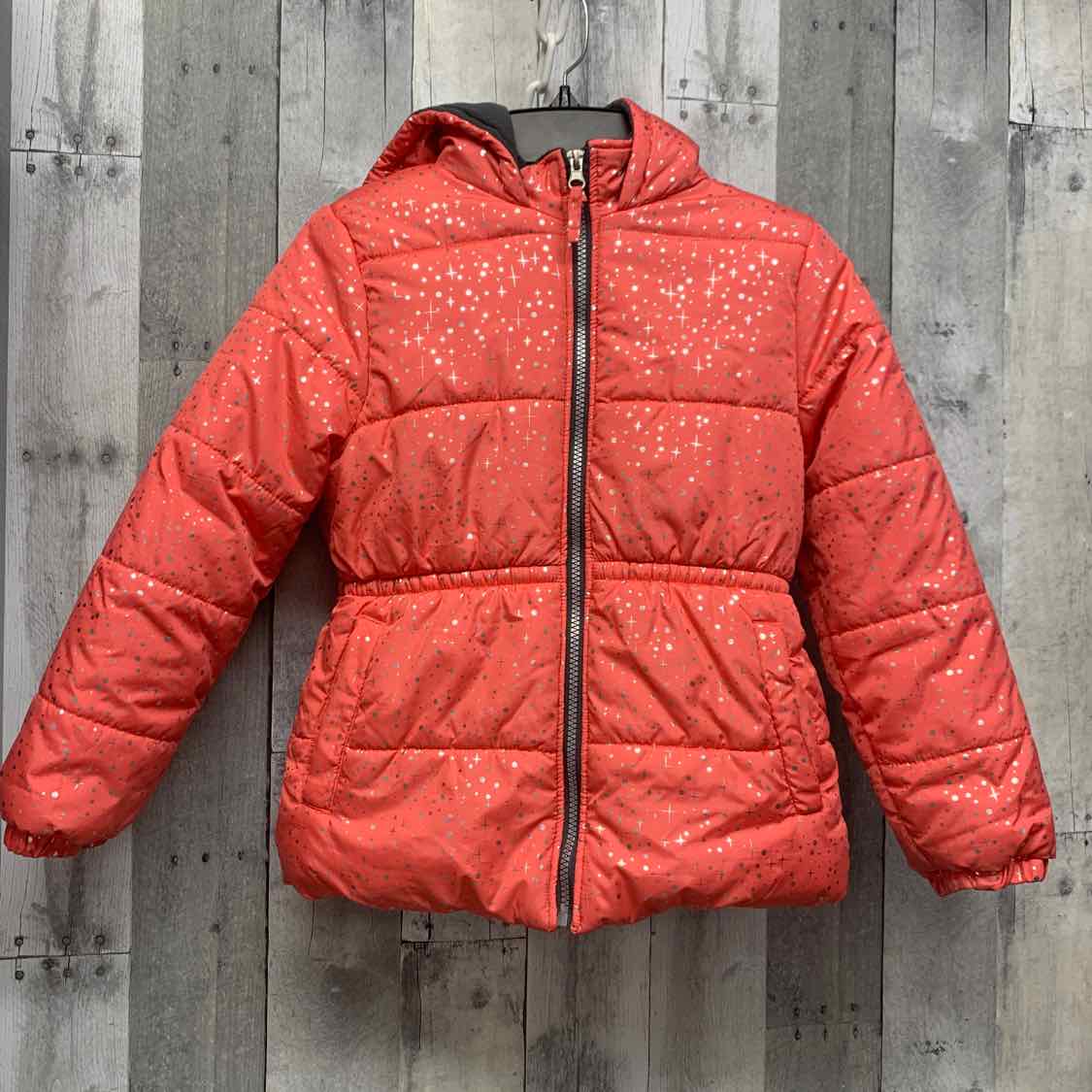 Size 7/8 Pink/Silver Pink Platinum Snow Jacket