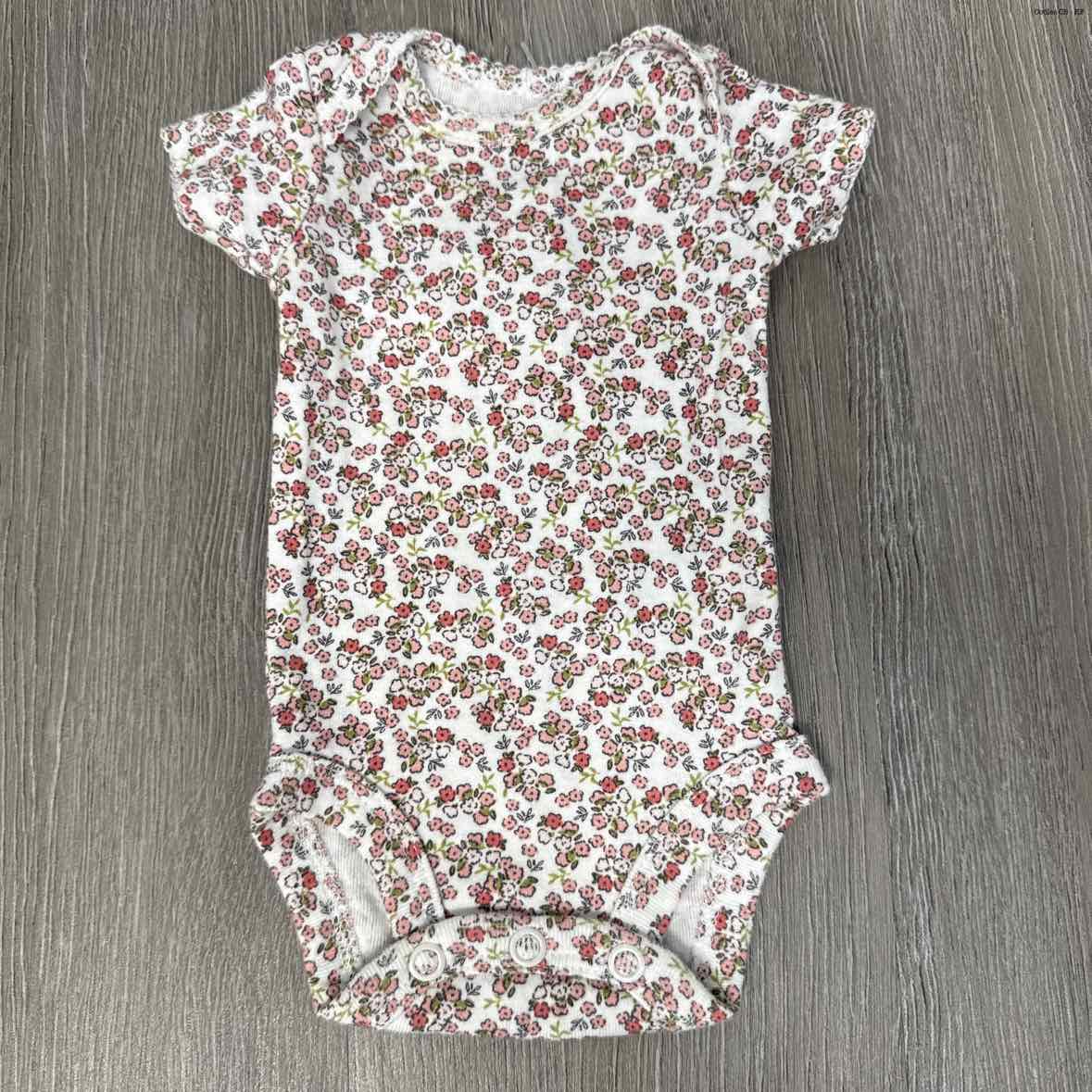 Size Preemie White Floral Print Child of Mine Bodysuit