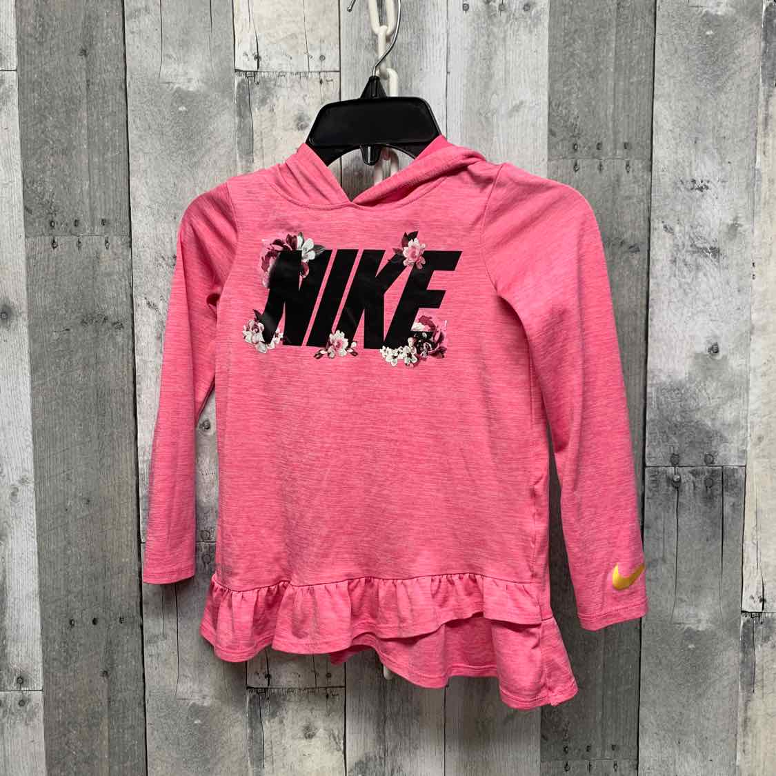 Size 5T Pink/Black Sport Brand Long Sleeve Shirt