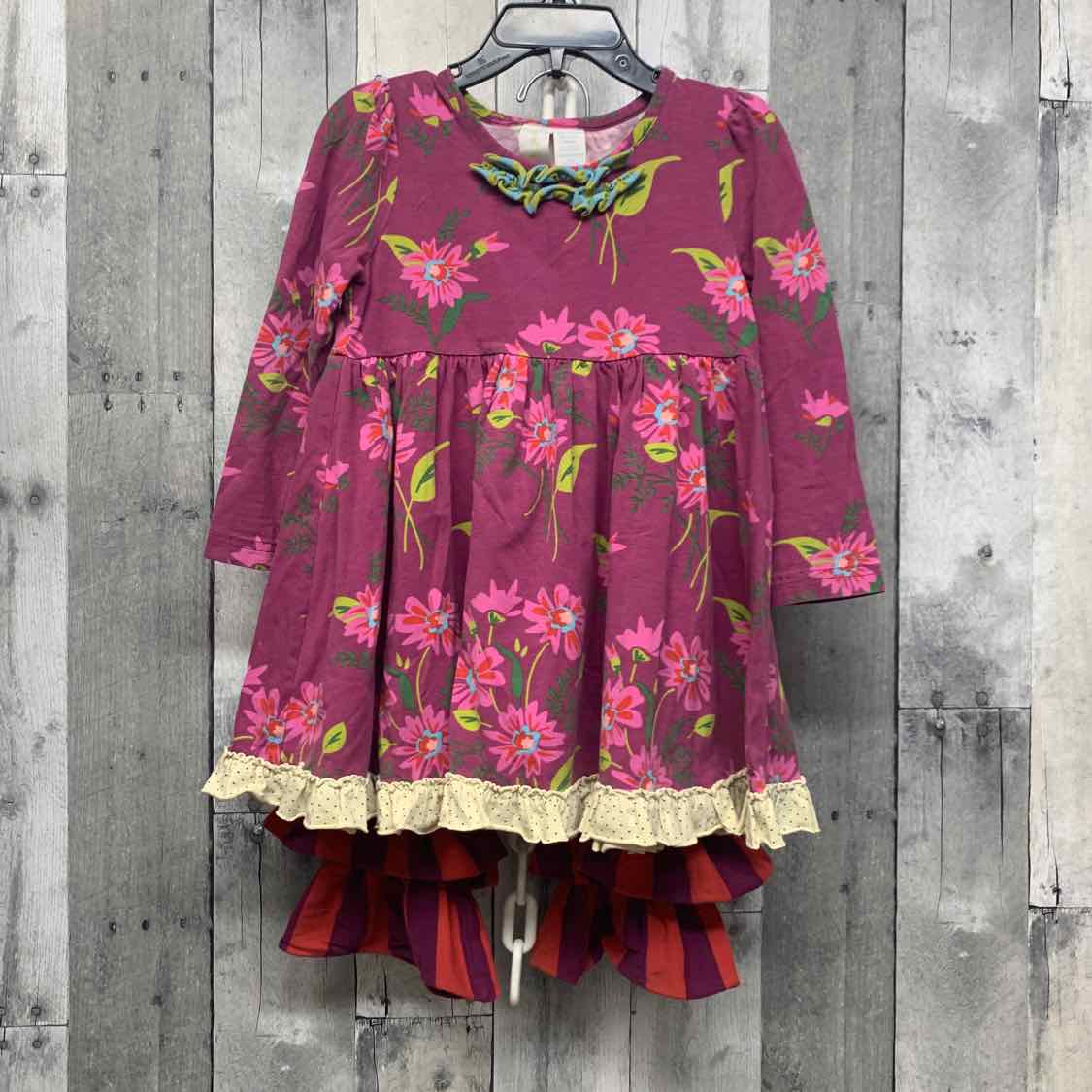 Size 2T Purple/Red Matilda Jane 2pc Dress