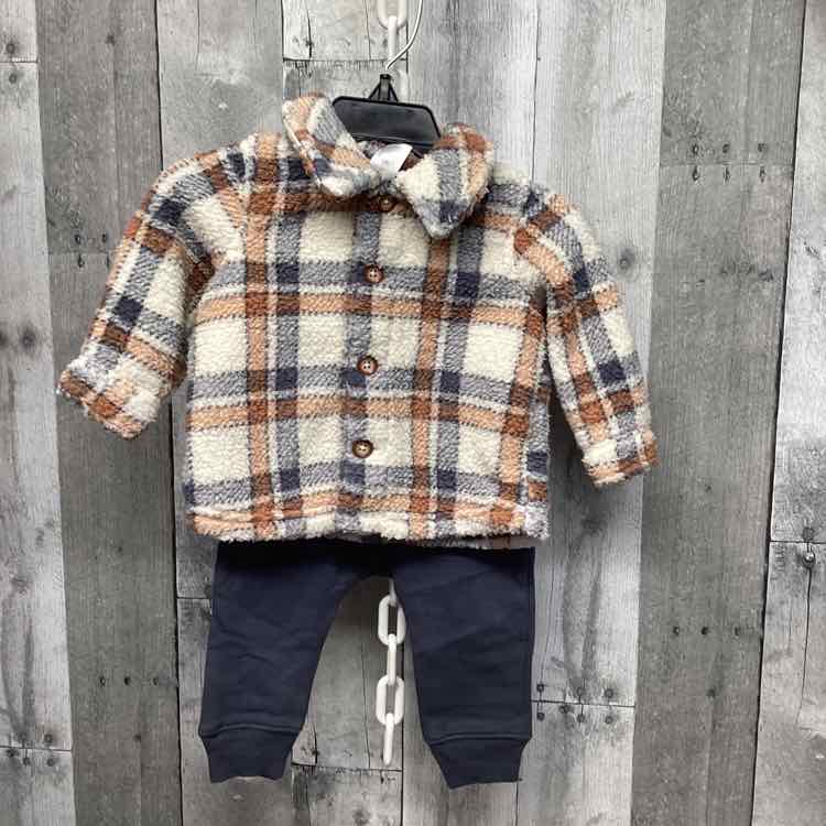 Size 6 Months White/Gray Just One You Shirt/Pants
