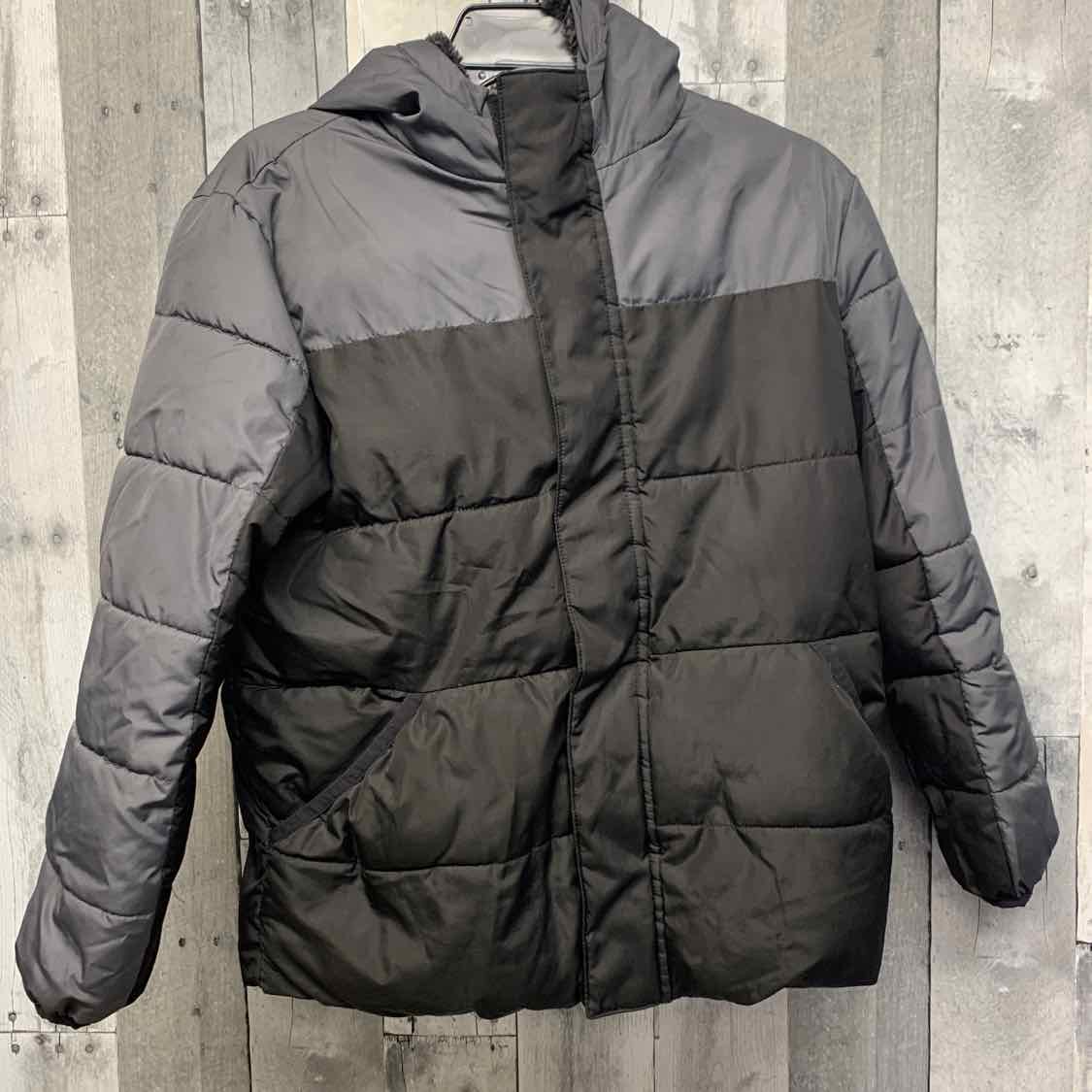 Size 8 Gray/Black Wonder Nation Snow Jacket