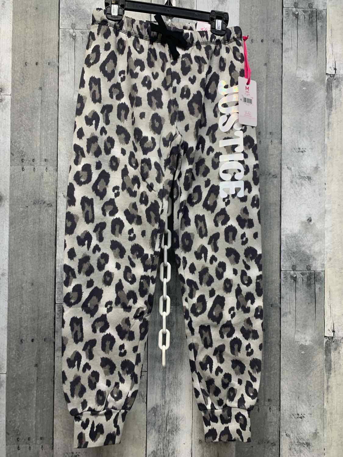 Size Medium Gray Animal Print Justice Athletic Pants