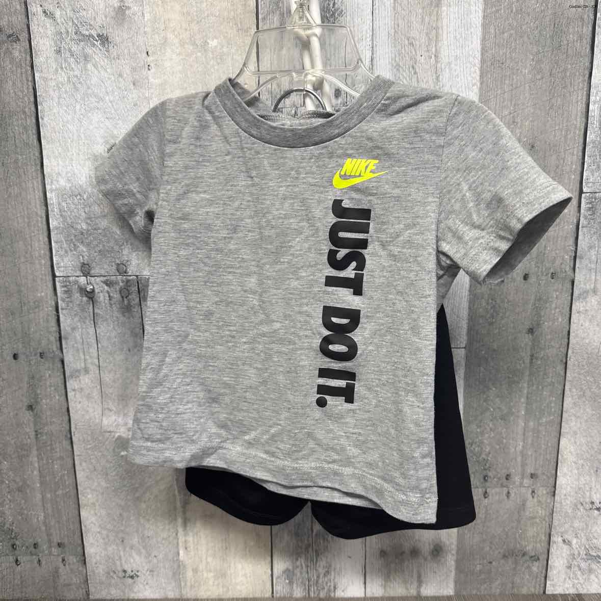 Size 24 Months Gray/Black Sport Brand Shirt/Shorts