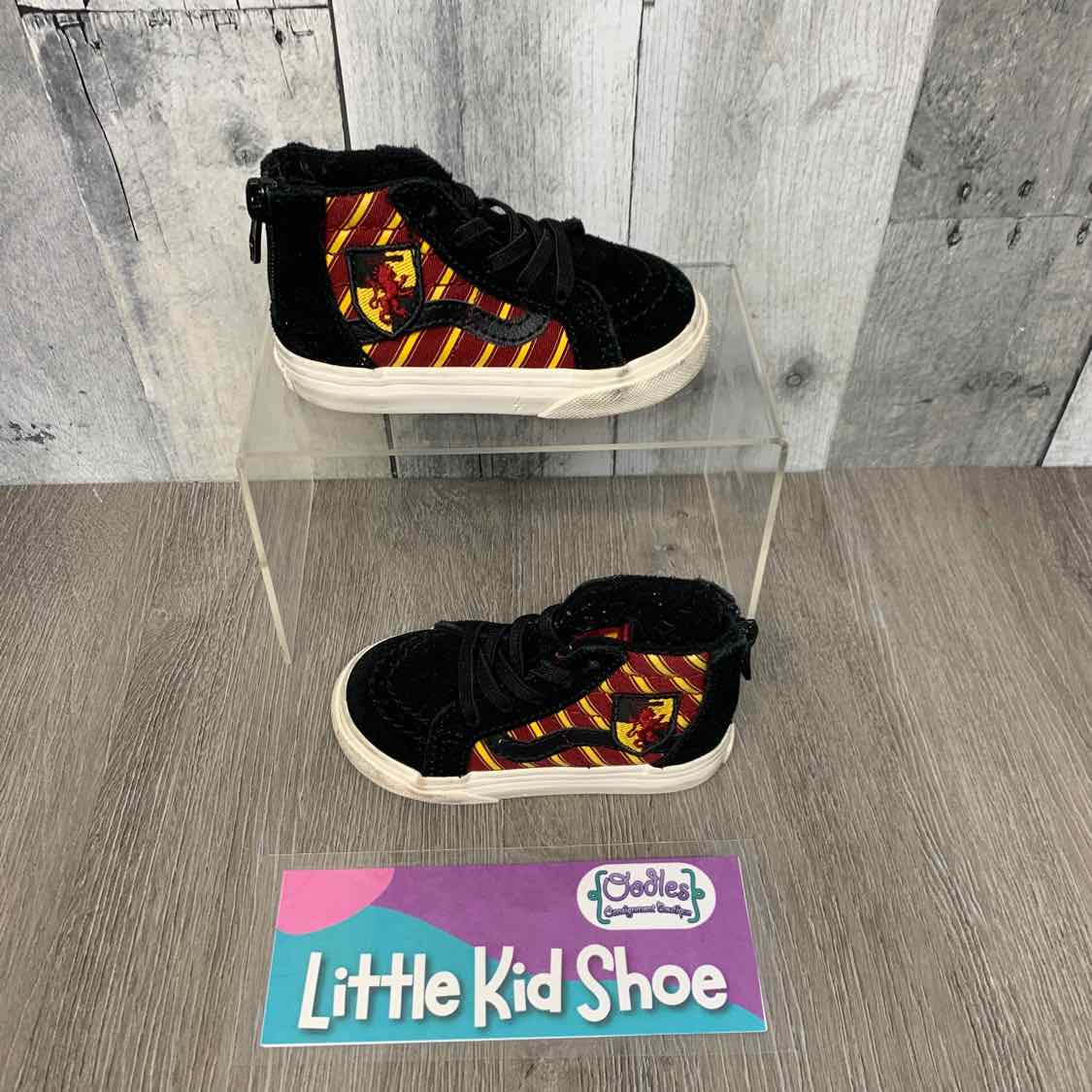 Size 5 Black/Yellow Vans Sneakers