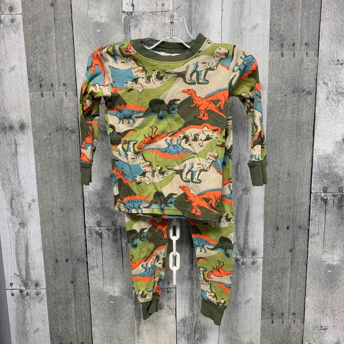 Size 18 Months Green Print Carter's 2pc PJs