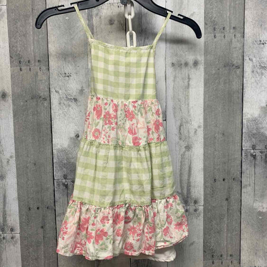 Size 4T Green/Pink B Brand Dress