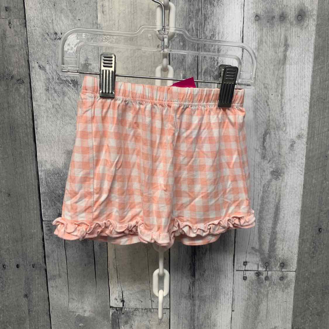 Size 2T Pink Checker Posh Peanut Shorts - Athletic