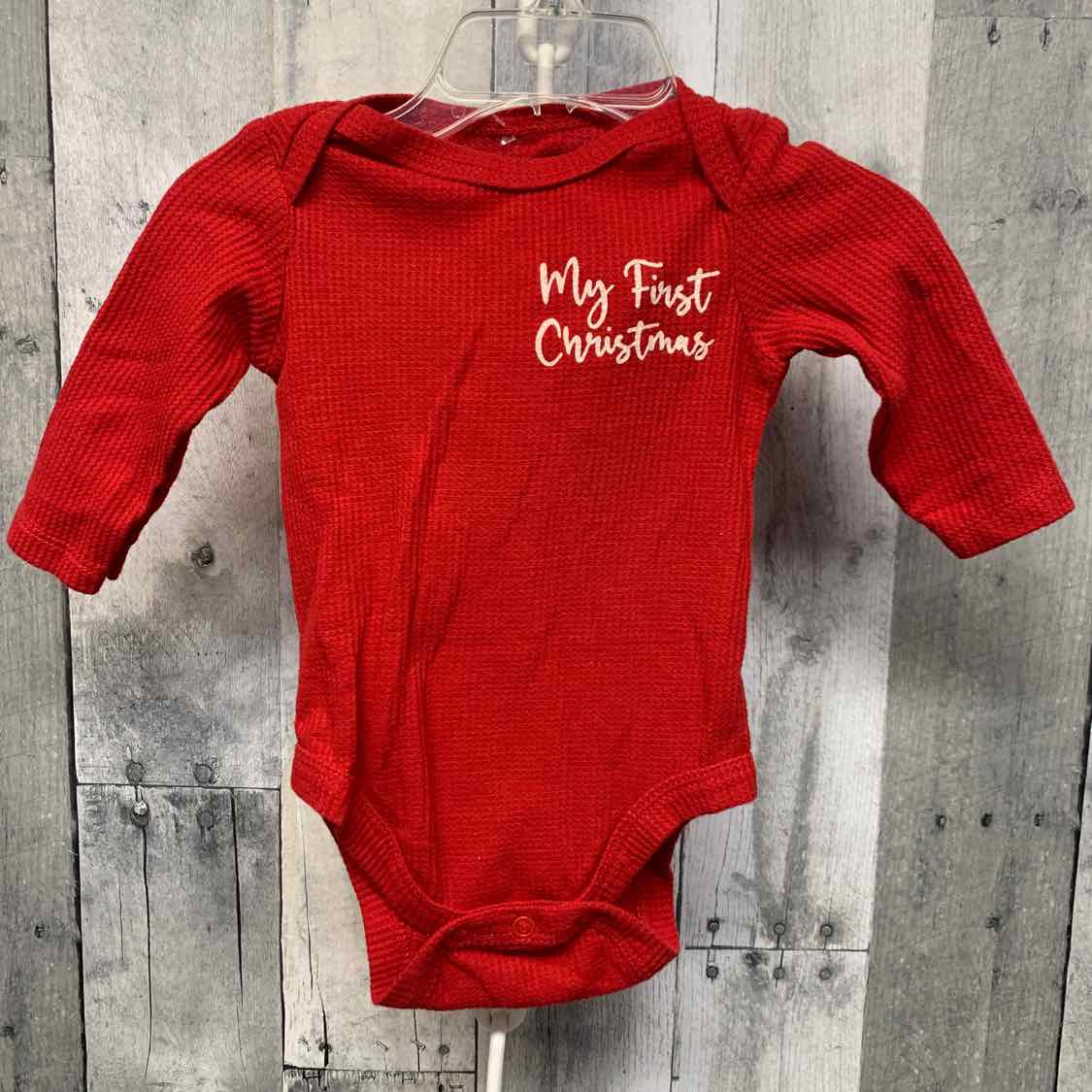 Size 0-3 Months Red Graphic Chick Pea Bodysuit