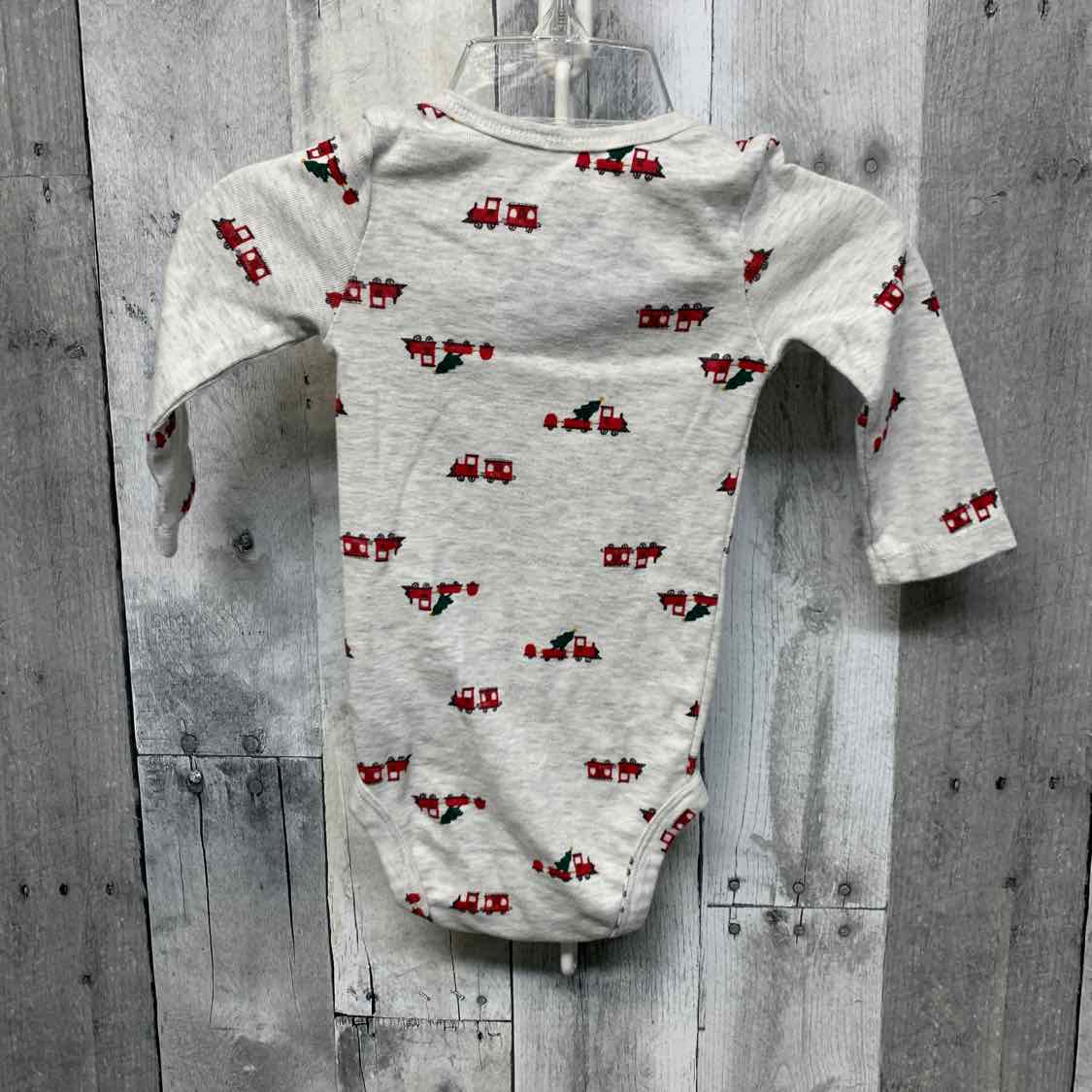 Size 6 Months Gray/Red Carter's Bodysuit